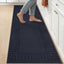 Tapete cocina antiderrap absorbente lavable azul 24x71pulg