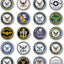 Emblema 3D US Navy para auto cúpula metal cromado