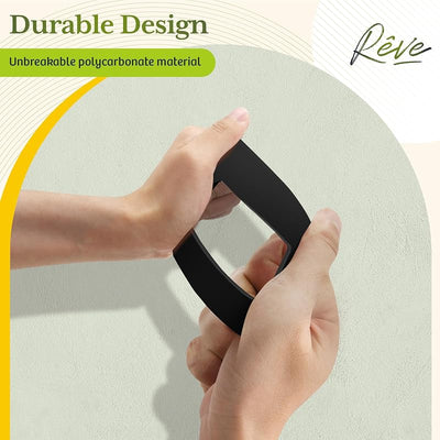 Placas decorativas pared seguras niños 4.5x2.75" negro