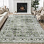 Alfombra 8x10pulg floral antiderrap sala