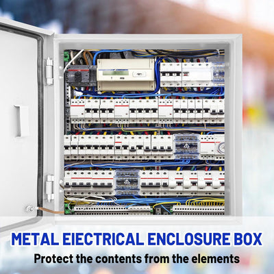 Caja eléctrica NEMA 4X acero 16x16x8pulg impermeable