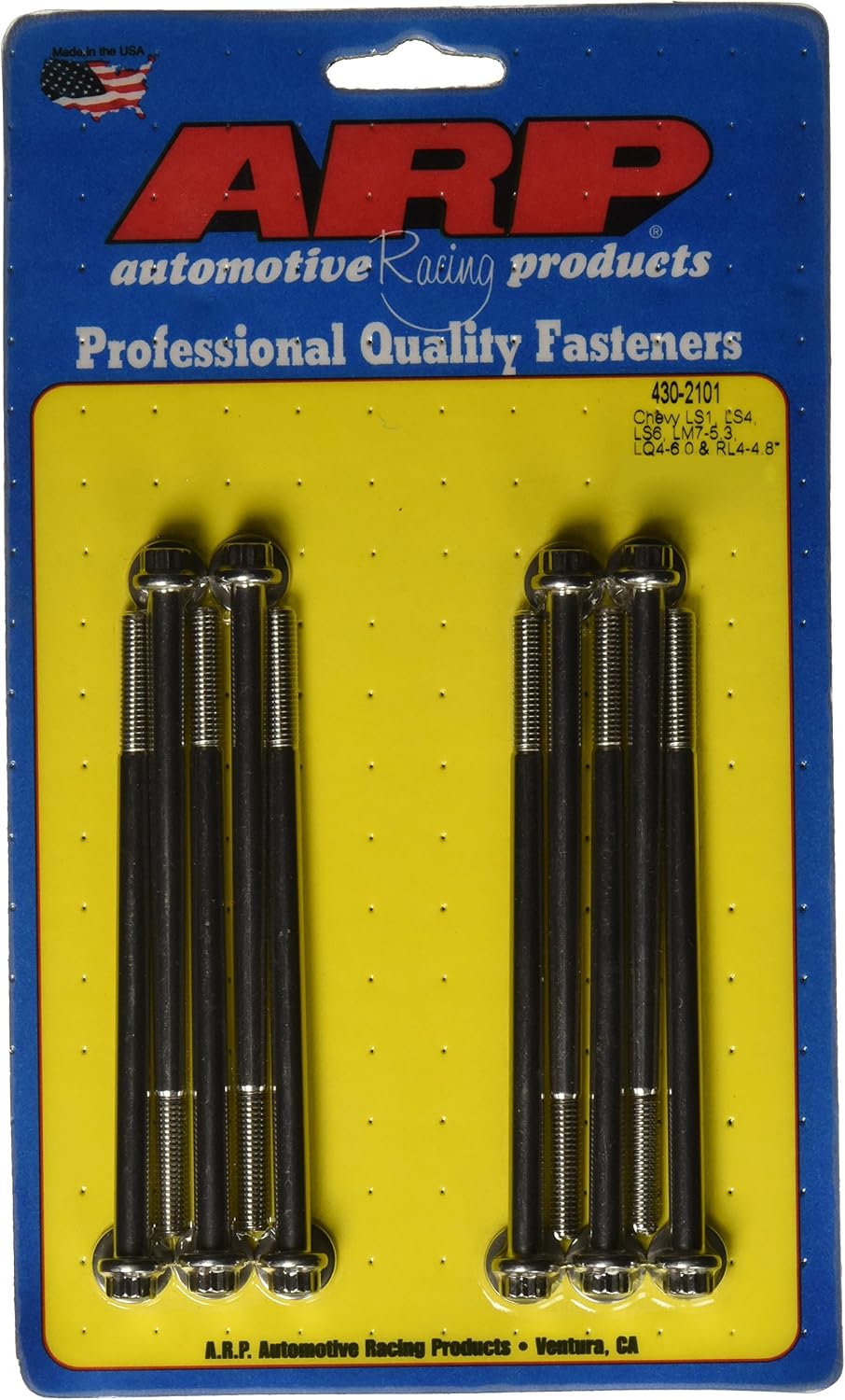 Kit pernos acero inox 12 puntos para Chevy bloque pequeño