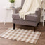 Alfombra chindi reversible 26x40pulg color piedra/crema
