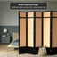 Pantalla Shoji yute 7ft 6 paneles color negro