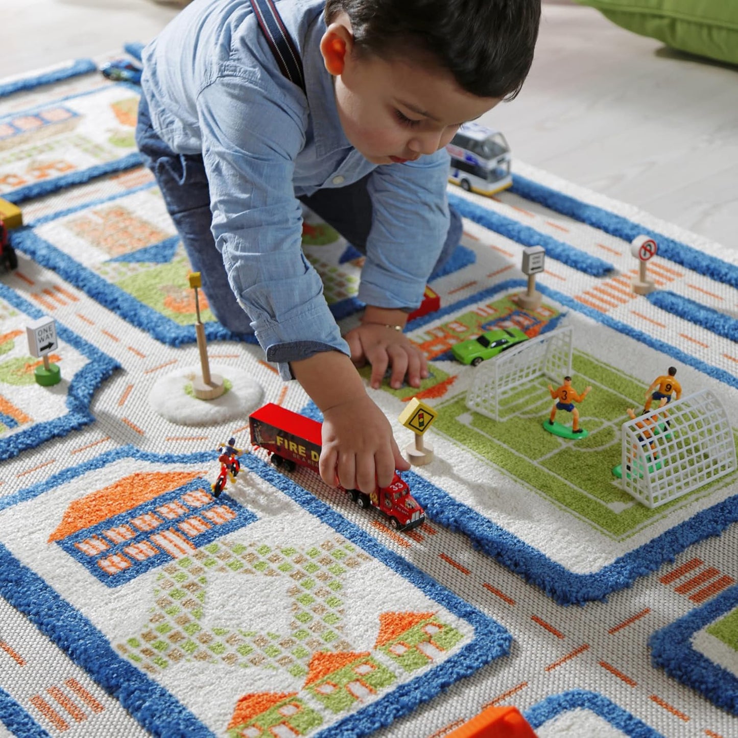Alfombra educativa 3D 59x39pulg para niños