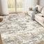 Alfombra sala 7x9ft moderna neutral suave antiderrap