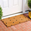 Felpudo negro con lunares 17x29pulg