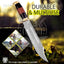 Cuchillo Bowie estilo cocodrilo para él camping