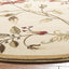 Alfombra redonda 3ft marfil y multicolor sala de estar