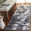 Alfombra pasillo 2ft3pulg x 8ft marfil gris diseño moderno