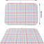 Tapete Secado Platos 18x24pulg Rosa Verde Hogar