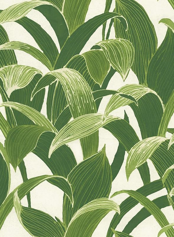 Papel tapiz tropical GW1004 color verde