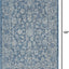 Alfombra bohemia texturizada 8x10ft azul marino/gris