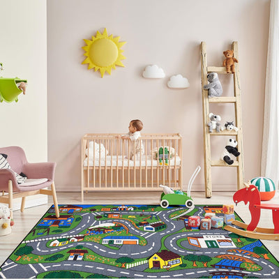 Alfombras infantiles Jenny 3x5ft tráfico educativo