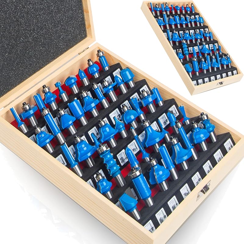 Set 43 Pzas Herramientas Fresado Madera Puerta
