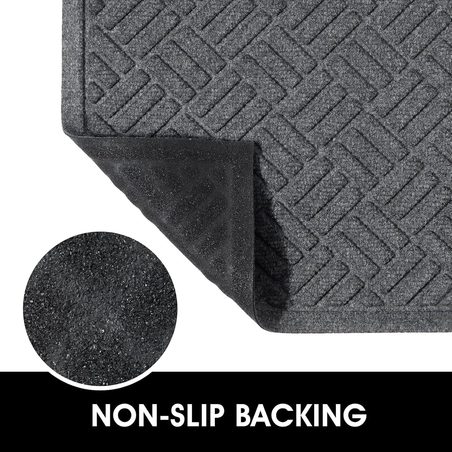 2 Alfombrillas puerta delantera resistente absorbe y drena