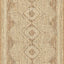 Alfombra geométrica tribal 2x8' resistente manchas