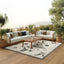 Alfombra beige 9x12ft dormitorio sala comedor fácil limpiar