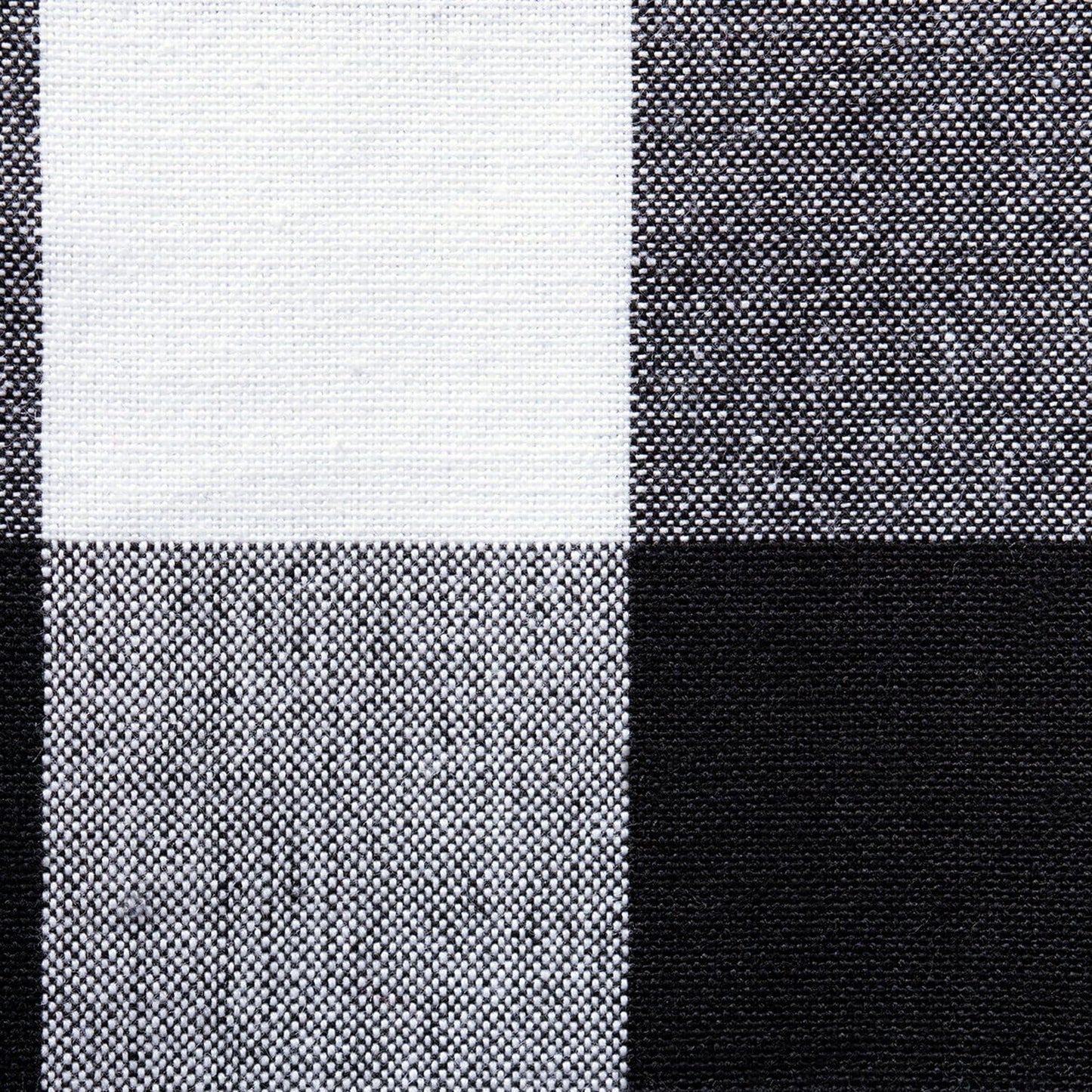 Mantel redondo Buffalo Check 70pulg blanco y negro