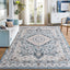 Alfombra área 6x9 vintage lavable antiderrap pelo bajo