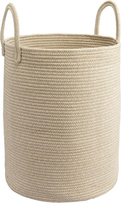Cesta lavandería cuerda algodón 15x20 para ropa sucia