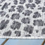Alfombra lavable pasillo 2.3x14ft gris y negro Courtyard