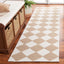 Alfombra sala dormitorio comedor 2x12ft lana natural beige