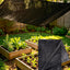 Tela sombra 70-80% UV 10x8ft para jardín invernadero negro