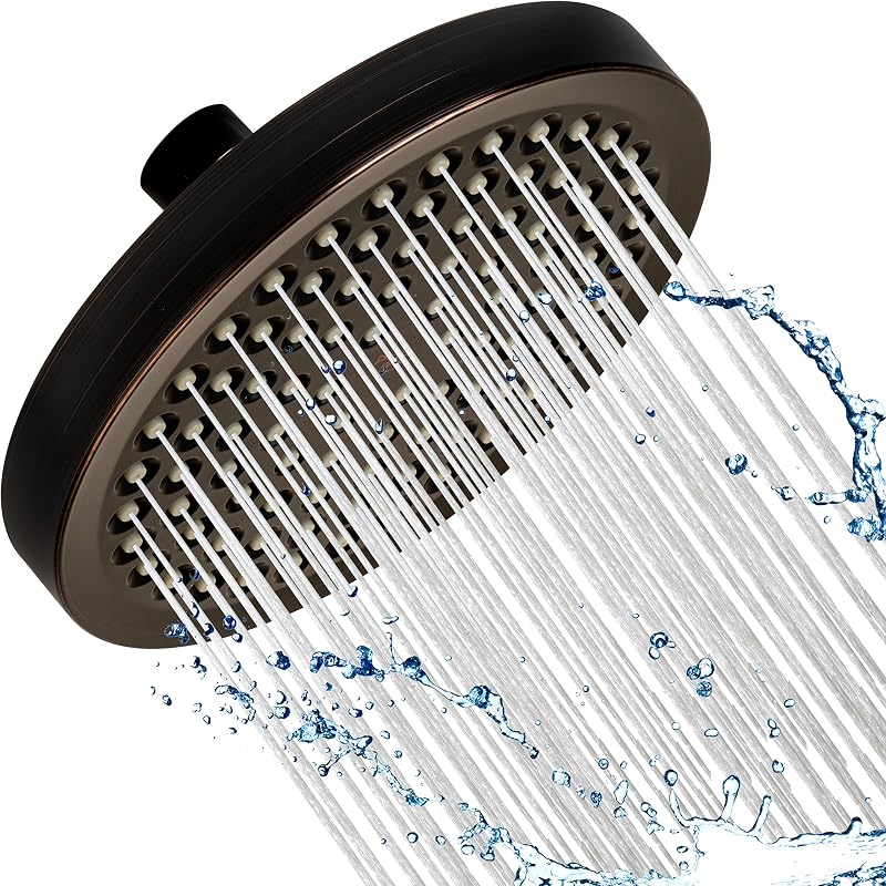 Cabezal ducha lluvia 6" auto limpieza 2.5GPM