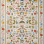 Alfombra decorativa crema/multi 2'3"x3'9" CNP-04