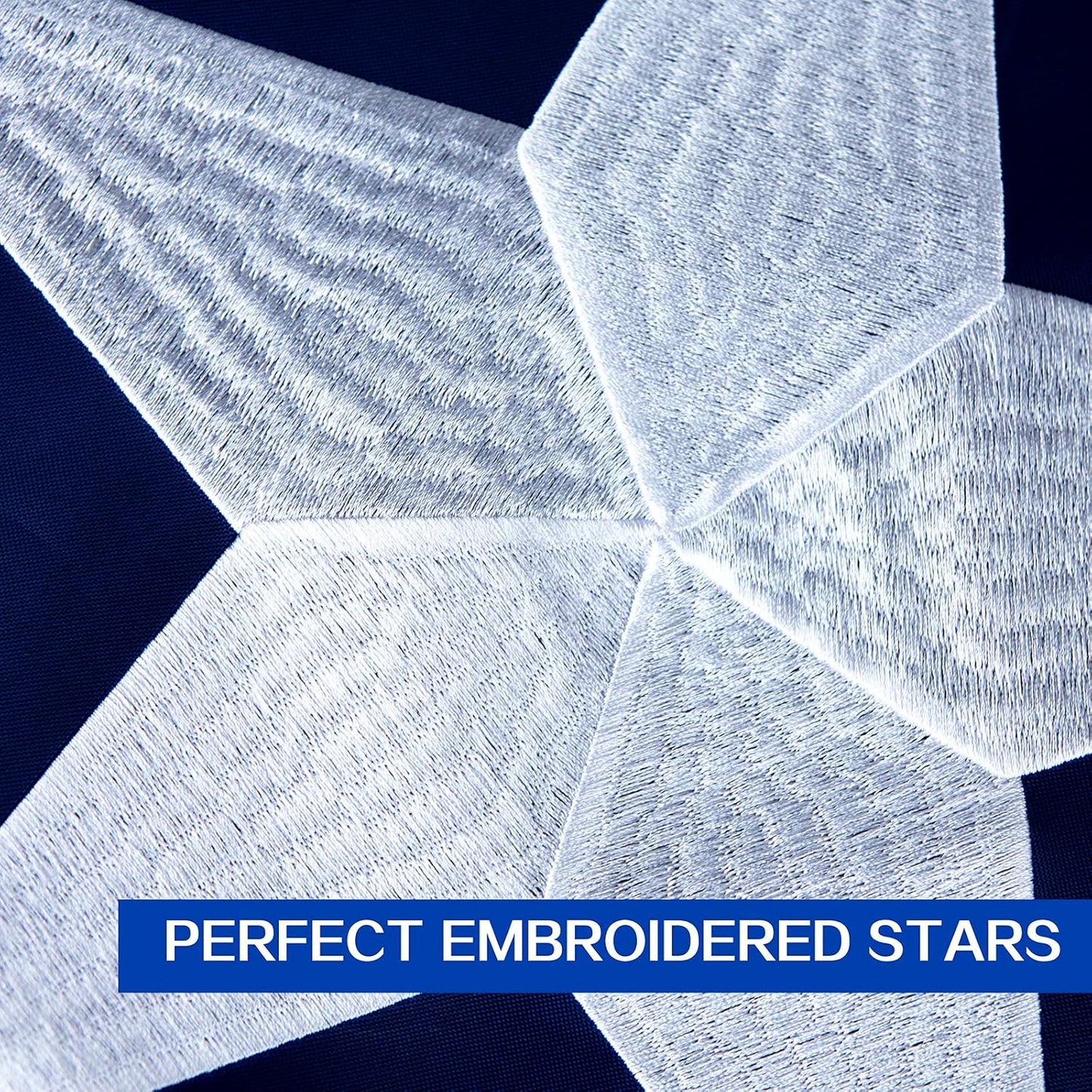 Bandera Texas 3x5 resistente estrellas bordadas ojales latón