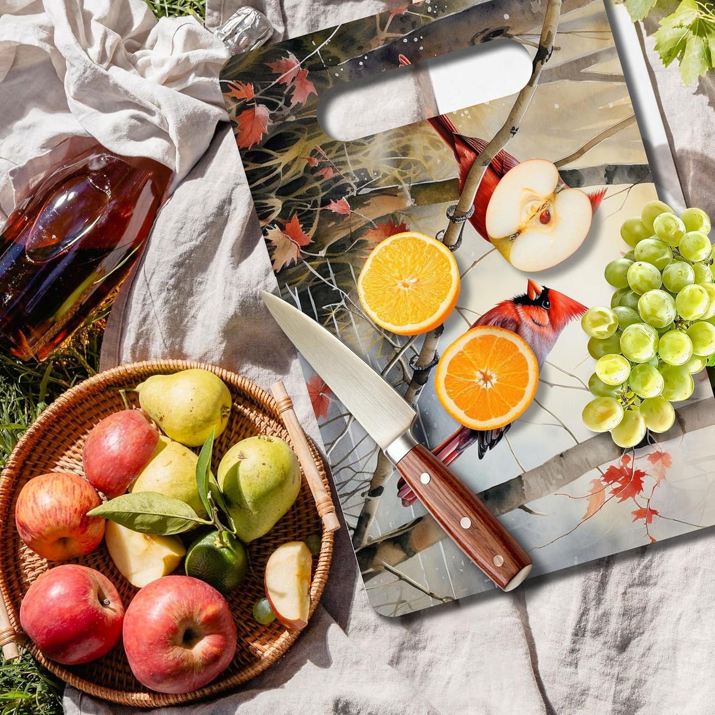 Tabla cortar bambú regalo cumpleaños Navidad cocina madera