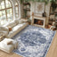 Alfombra lavable sala 9x12" suave boho antiderrap
