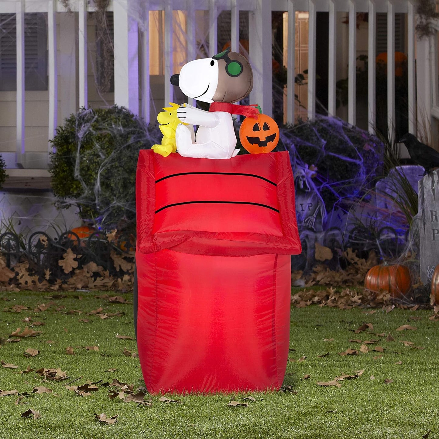Decoración inflable Snoopy y Woodstock 3.5pies