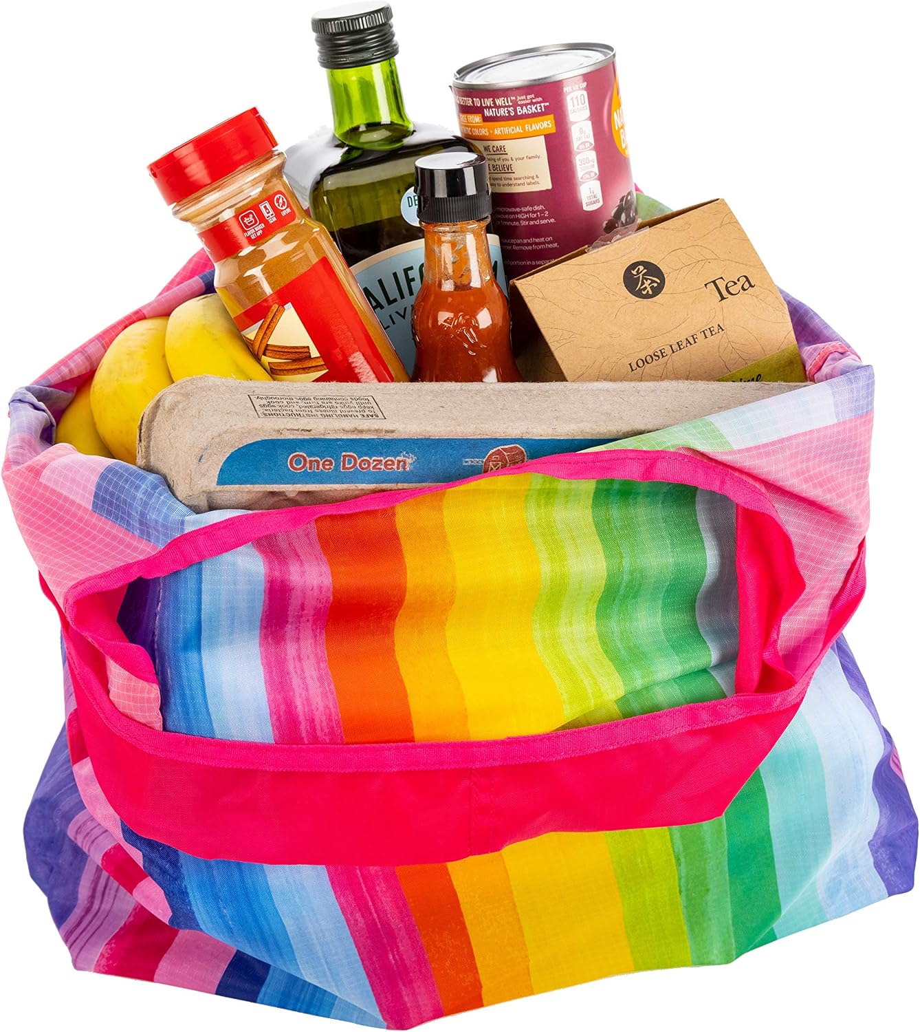 Bolsas reutilizables con asas grandes para comestibles