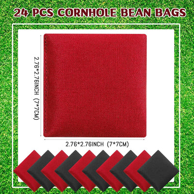 24 Bolsas Frijoles Nailon Set para Niños al Aire Libre