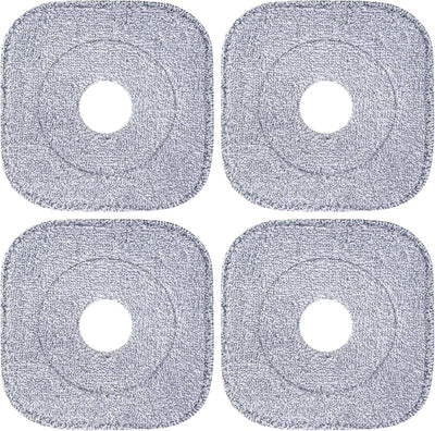 4 Pzas Almohadillas Microfibra 8.6pulg Absorbentes Comp Trapeador