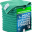Toalla microfibra 12x12pulg Buff Pro 12uds Verde