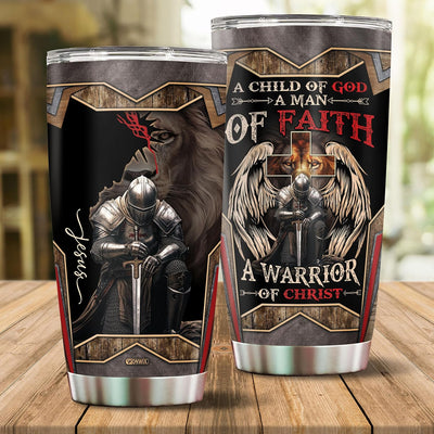 Taza acero inox 20oz con tapa regalo cristiano hombre
