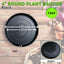 Plato redondo para plantas 60% reciclado 40% piedra