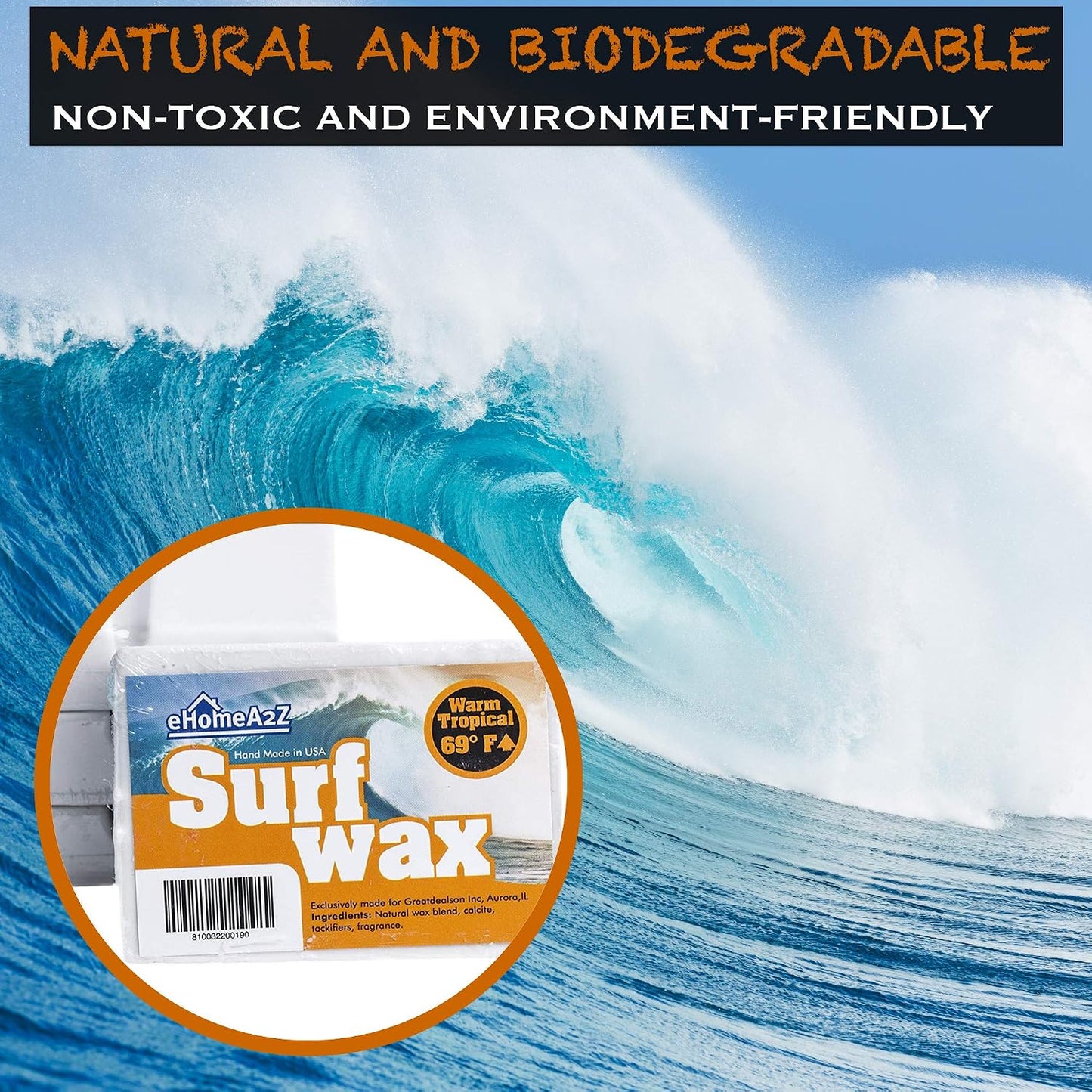 Cera surf tropical alta rendimiento aroma mango