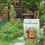 Bandera jardín primavera 12x18" vaca tierras altas