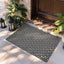 Tapete puerta entrada antiderrap lavable 19x29.5" gris