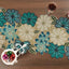 Camino mesa decorativo con cuentas