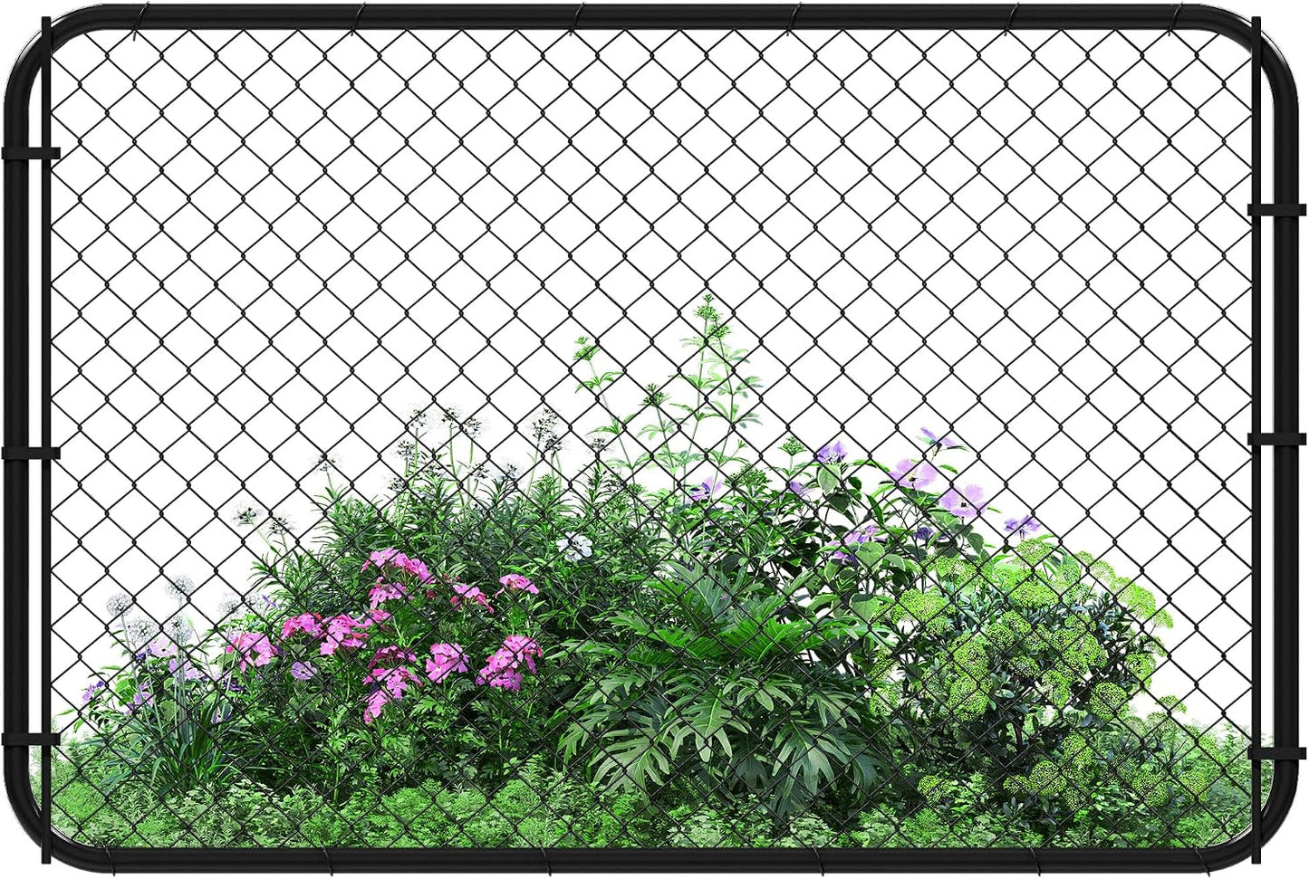 Puerta valla jardín PVC antioxidante 26-72x48pulg ajustable