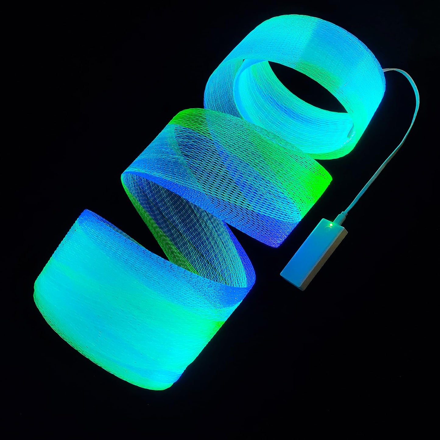 Lámpara nocturna fibra óptica para techo y árbol navidad 3m
