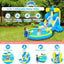 Tobogán acuático inflable delfín patio
