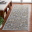 Alfombra pasillo viscosa hecha a mano 2'3"x7'