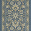 Alfombra cocina antideslizante lavable 1.8x2.10ft color azul