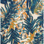Alfombra pasillo duradera hojas florales tropicales